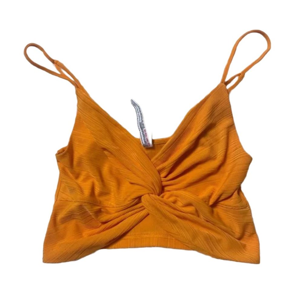 Free People twist knot crop top